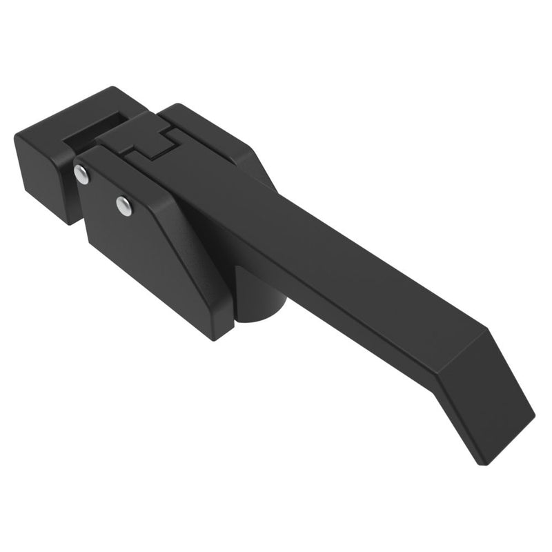 SOUTHCO Compression Latch, Over-Center Lever Latch, No Restriction, Non-locking, M5x0.8 Tapped Mounting Holes, Zinc Alloy, Powder Coat, Black [A7-10-351-20]