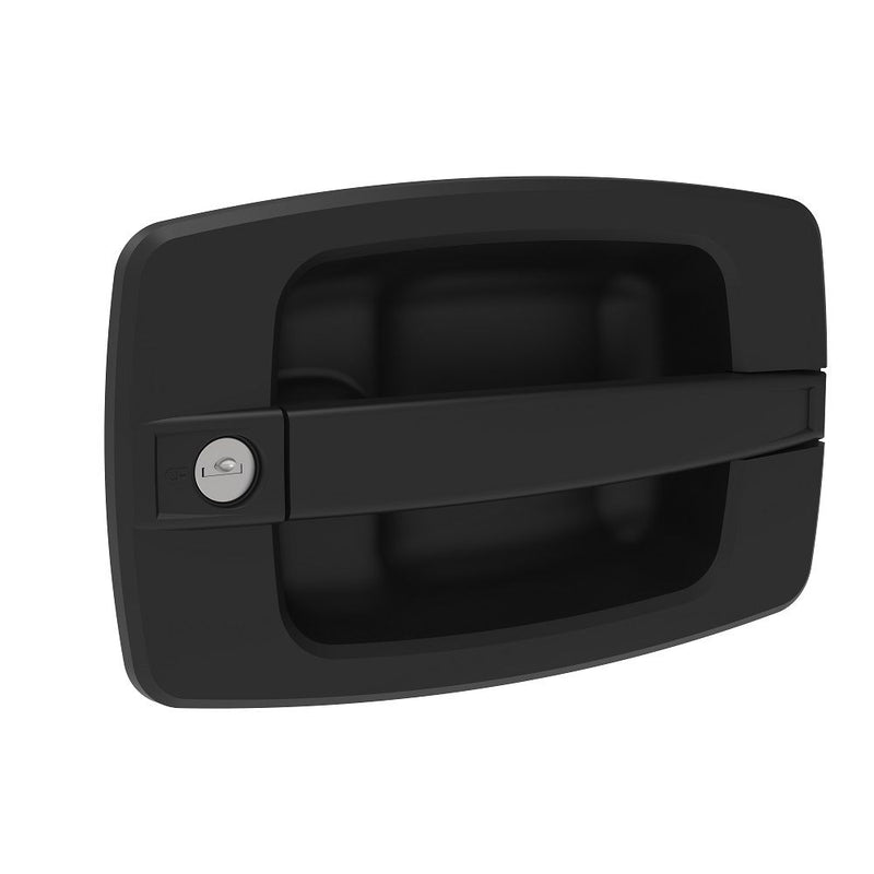 SOUTHCO Actuator, Single or Multi Point, With Cable Bracket, Rectangular Large Handle, Flush Mount, Standard Key Multiple Key Codes (2 Keys Included), Nylon, Black [AC-10-EM-361-11-MK]