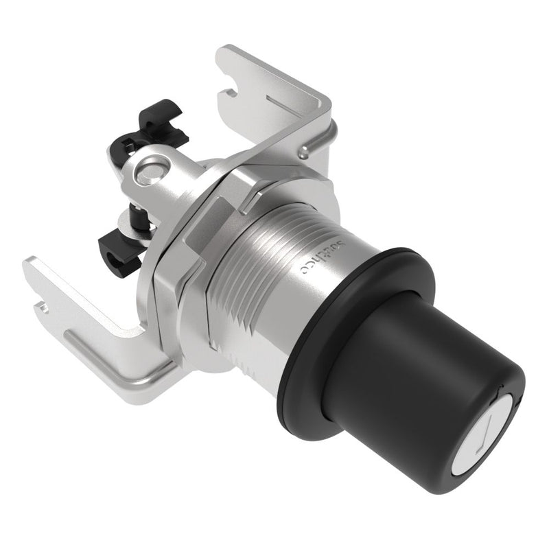 SOUTHCO Actuator, Single or Multi Point, with Cable Bracket, Push Button, Standard Key Multiple Key Codes (2 Keys Included), Nylon, Black [AC-30-162-11-MK10]
