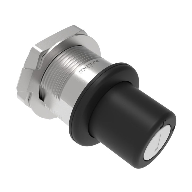 SOUTHCO Actuator, Single Point, Direct Push Button, Standard Key Multiple Key Codes (2 Keys Included), Nylon, Black [AC-30-362-31-MK10]
