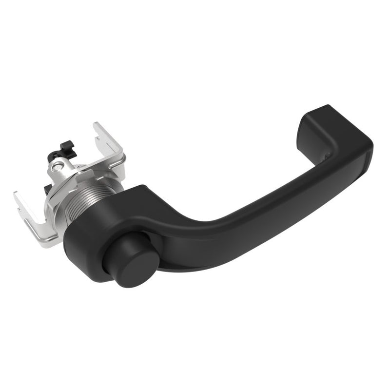 SOUTHCO Actuator, Single or Multi Point, with Cable Bracket, Push Button Handle, Non-Locking, Nylon, Black [AC-40-104-21]