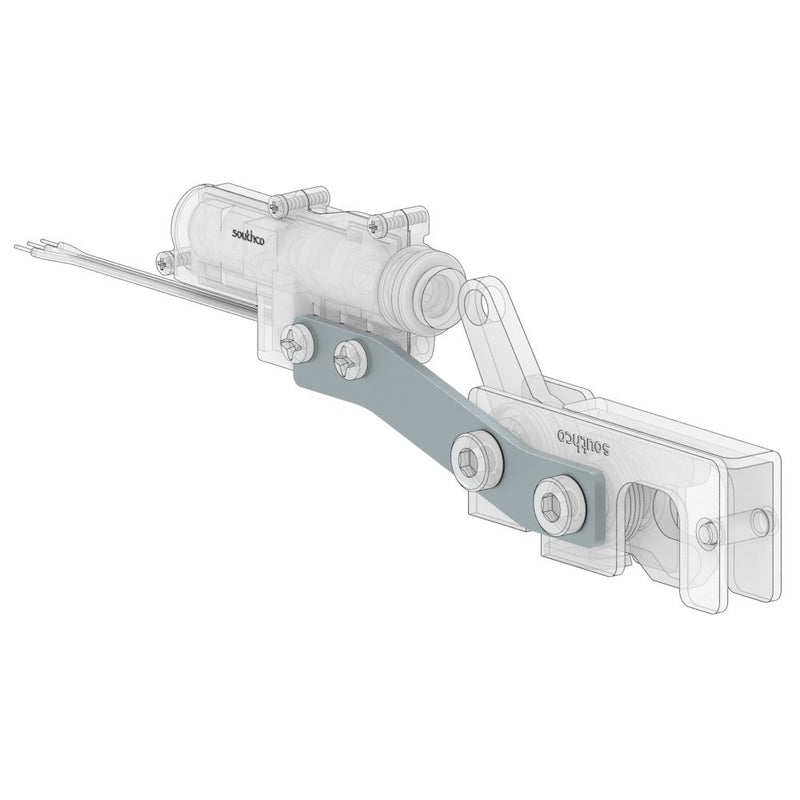 SOUTHCO Electronic Actuator, Electronic Access, Steel, Zinc Plate, Bright chromate [AC-EM-059-1]