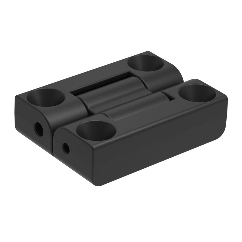 SOUTHCO Articulating Constant Torque Hinge, 12in.lb Torque, Aluminum Alloy, Black [AH-2E-2012A2-50]