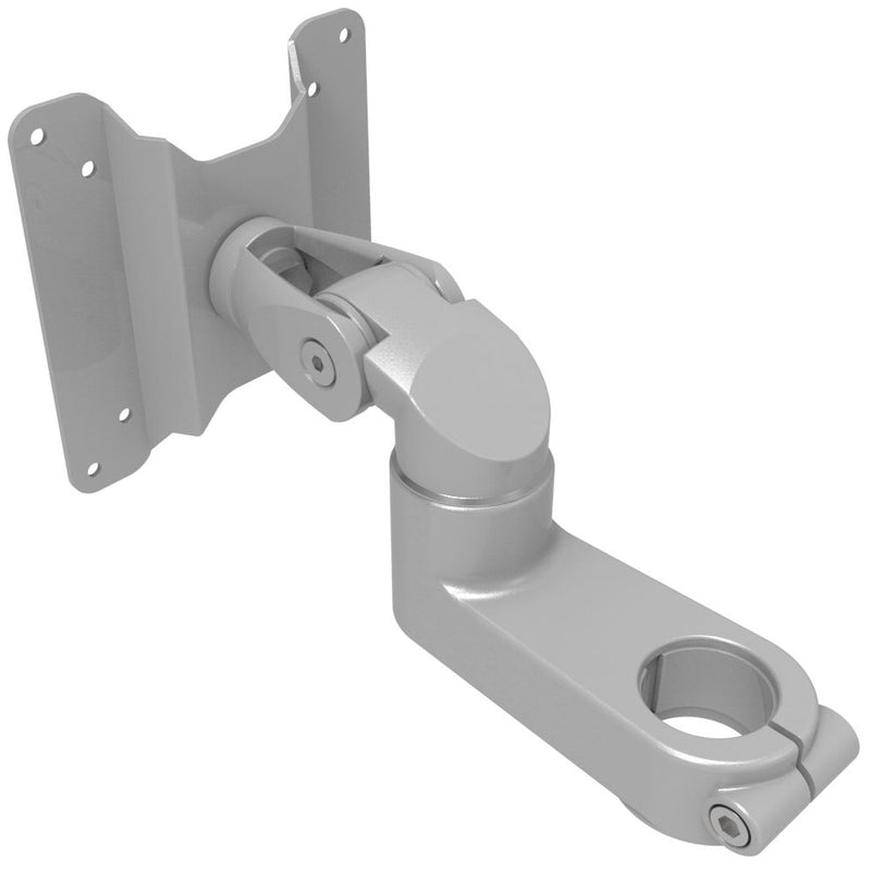 SOUTHCO Monitor Mount, Tilt & Swivel, Pole Mount, Aluminum Alloy, Silver [AV-B30-10K263-70]