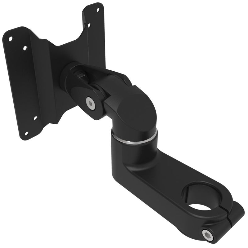 SOUTHCO Monitor Mount, Tilt & Swivel, Pole Mount, Aluminum Alloy, Black [AV-B30-10K263-50]