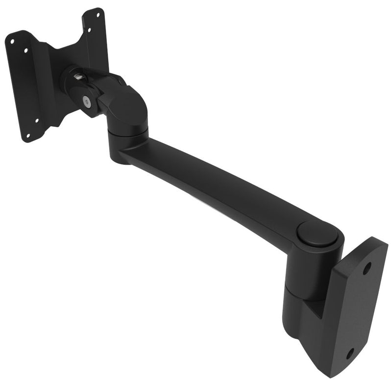 SOUTHCO Monitor Mount, Tilt & Swivel, Single Arm, Wall Mount, Aluminum Alloy, Black [AV-B30-23A243-50]
