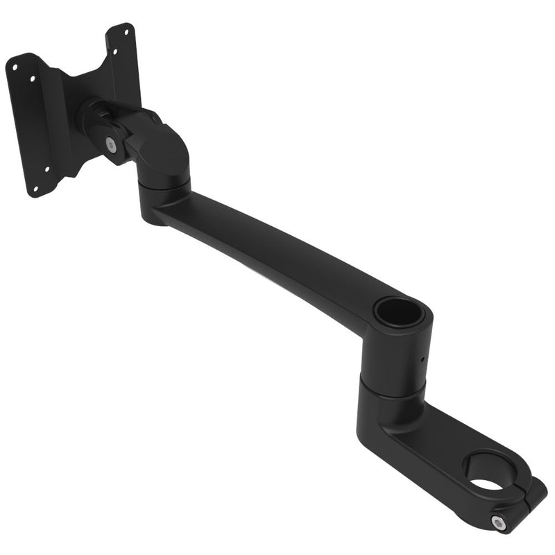 SOUTHCO Monitor Mount, Tilt & Swivel, Single Arm, Pole Mount, Aluminum Alloy, Black [AV-B30-23A263-50]