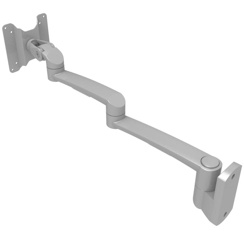 SOUTHCO Monitor Mount, Tilt & Swivel, Double Arm, Wall Mount, Aluminum Alloy, Silver [AV-B30-41D243-70]