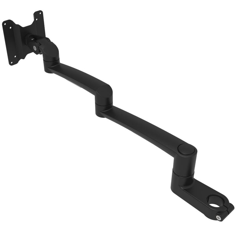 SOUTHCO Monitor Mount, Tilt & Swivel, Double Arm, Pole Mount, Aluminum Alloy, Black [AV-B30-41D263-50]