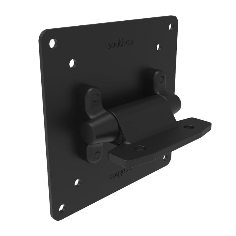 SOUTHCO Monitor Mount, Tilt, Aluminum Alloy, Powder Coat, Black [AV-D25-2T50F-50]