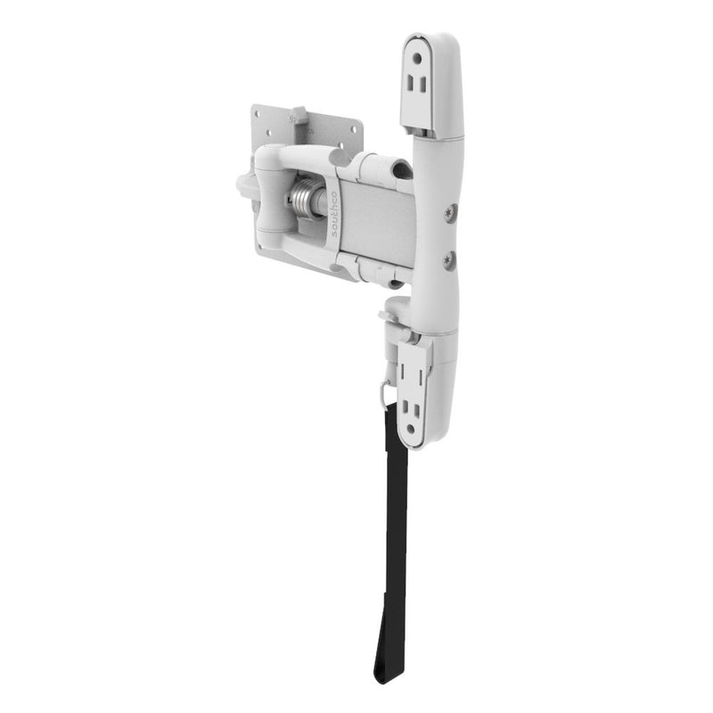 SOUTHCO Monitor Mount, Tilt & Swivel, Single Arm with Lock, Aluminum Alloy, Powder Coat, White [AV-D30-15AC102-76]