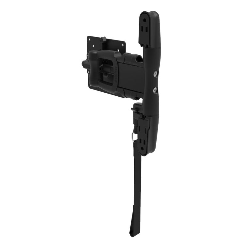 SOUTHCO Monitor Mount, Tilt & Swivel, Single Arm with Lock, Aluminum Alloy, Powder Coat, Black [AV-D30-15AC103-50]