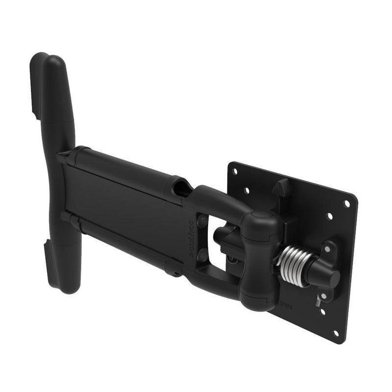 SOUTHCO Monitor Mount, Tilt & Swivel, Single Arm, Aluminum Alloy, Powder Coat, Black [AV-D30-25A101-50]