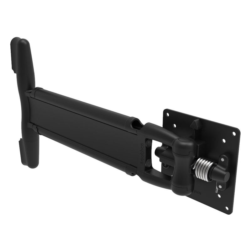 SOUTHCO Monitor Mount, Tilt & Swivel, Single Arm, Aluminum Alloy, Powder Coat, Black [AV-D30-35A101-50]