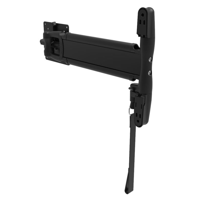 SOUTHCO Monitor Mount, Tilt & Swivel, Single Arm with Lock, Aluminum Alloy, Powder Coat, Black [AV-D30-35AC103-50]