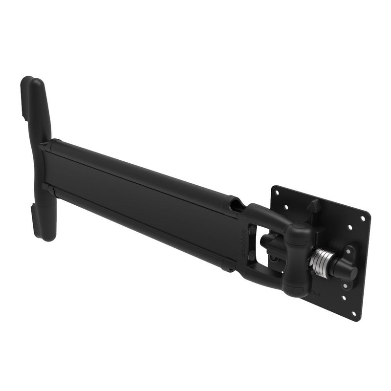 SOUTHCO Monitor Mount, Tilt & Swivel, Single Arm, Aluminum Alloy, Powder Coat, Black [AV-D30-45A102-50]