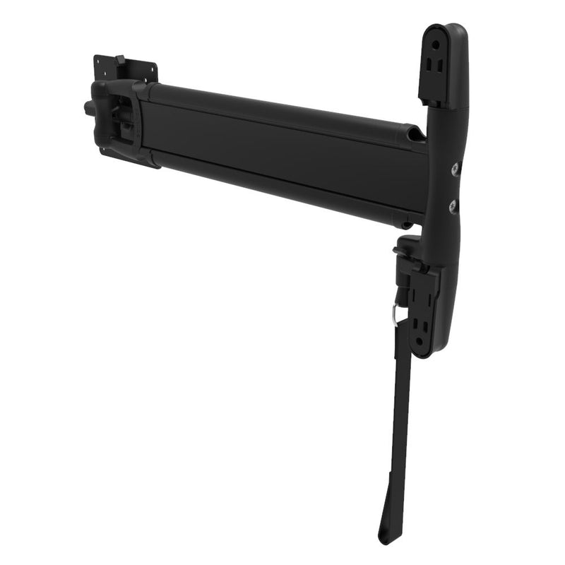 SOUTHCO Monitor Mount, Tilt & Swivel, Single Arm with Lock, Aluminum Alloy, Powder Coat, Black [AV-D30-45AC103-50]