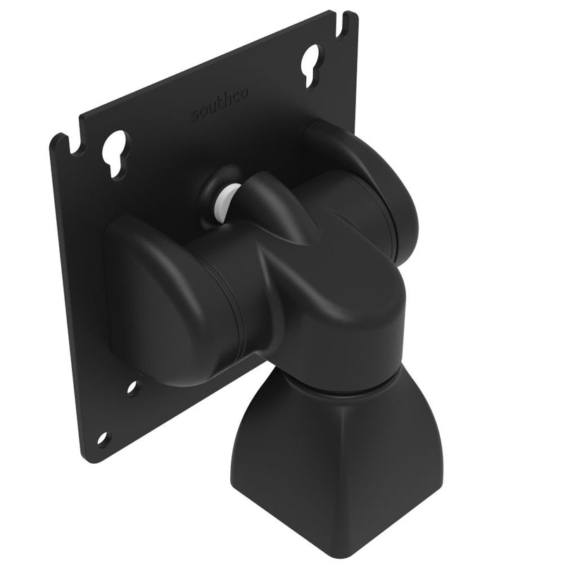 SOUTHCO Monitor Mount, Tilt & Swivel, Aluminum Alloy, Powder Coat, Black [AV-D32-10K131-50]