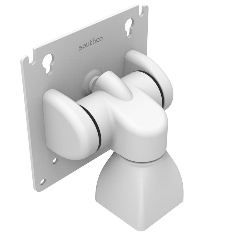 SOUTHCO Monitor Mount, Tilt & Swivel, Aluminum Alloy, Powder Coat, White [AV-D32-10K131-76]