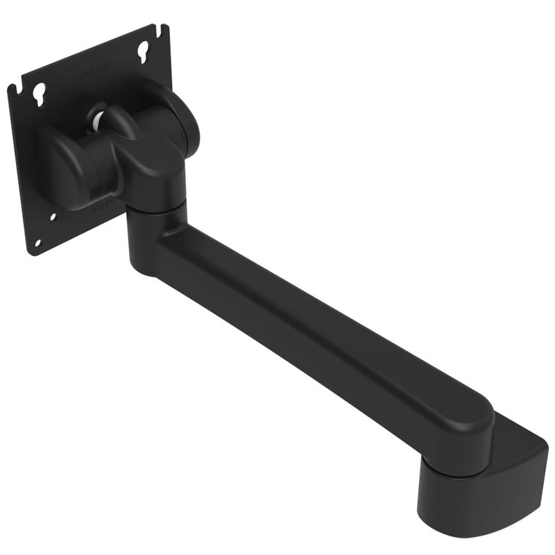 SOUTHCO Monitor Mount, Tilt & Swivel, Single Arm, Aluminum Alloy, Powder Coat, Black [AV-D32-23A102-50]