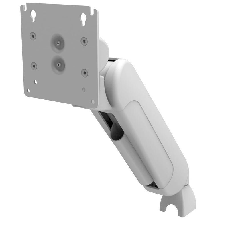 SOUTHCO Monitor Mount, Height Adjusting, Single Arm, Aluminum Alloy, Powder Coat, White [AV-D32-30V133-76]