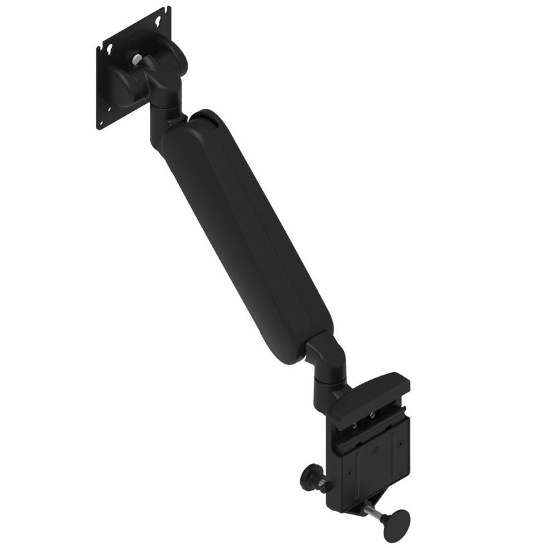 SOUTHCO Monitor Mount, Height Adjusting, Single Arm, With VESA Mounting Plate, Rail Mount, Aluminum Alloy, Powder Coat, Black [AV-D32-30V172-50]