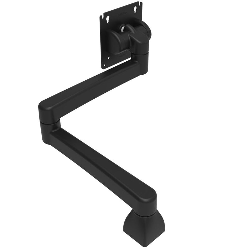 SOUTHCO Monitor Mount, Tilt & Swivel, Double Arm, Aluminum Alloy, Powder Coat, Black. [AV-D32-46D131-50]
