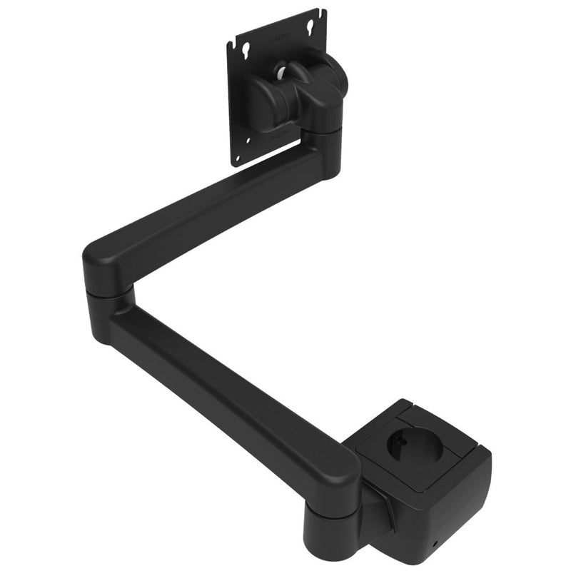 SOUTHCO Monitor Mount, With VESA Mounting Plate, Pole Mount, Aluminum Alloy, Powder Coat, Black [AV-D32-46D163-50]