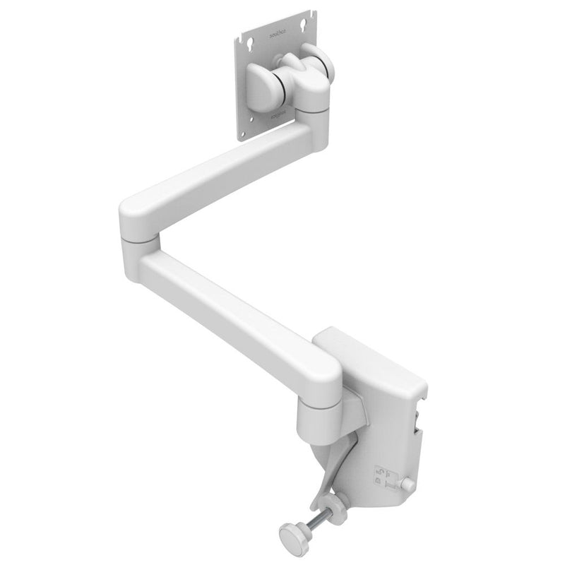 SOUTHCO Monitor Mount, With VESA Mounting Plate, Rail Mount, Aluminum Alloy, Powder Coat, White [AV-D32-46D172-76]