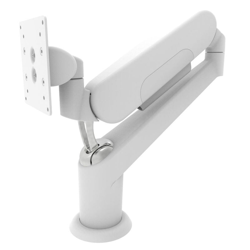 SOUTHCO Monitor Mount, Height Adjusting, Double Arm, Aluminum Alloy, Powder Coat, White [AV-D32-61WC133-76]