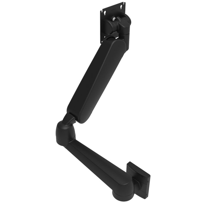 SOUTHCO Monitor Mount, Height Adjusting, Double Arm, With VESA Mounting Plate, Wall Mount, Front Fastened, Aluminum Alloy, Powder Coat, Black [AV-D32-72W142-50]