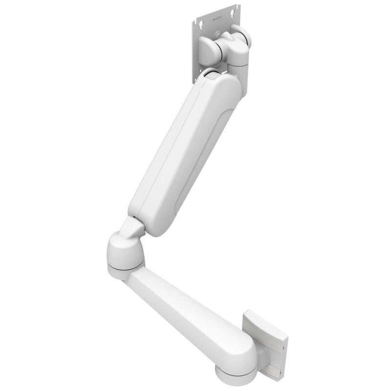 SOUTHCO Monitor Mount, Height Adjusting, Double Arm, With VESA Mounting Plate, Wall Mount, Front Fastened, Aluminum Alloy, Powder Coat, White [AV-D32-72W142-76]