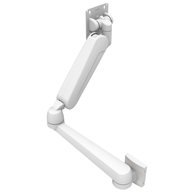 SOUTHCO Monitor Mount, Height Adjusting, Double Arm, With VESA Mounting Plate, Wall Mount, Front Fastened, Aluminum Alloy, Powder Coat, White [AV-D32-79W142-76]