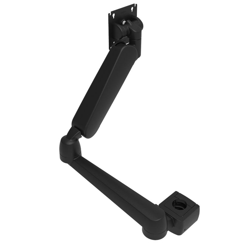 SOUTHCO Monitor Mount, Height Adjusting, Double Arm, With VESA Mounting Plate, Pole Mount, Aluminum Alloy, Powder Coat, Black [AV-D32-79W162-50]