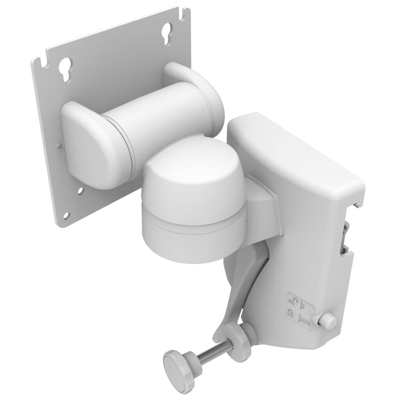 SOUTHCO Monitor Mount, Tilt & Swivel, Rail Mount, Aluminum Alloy, Powder Coat, White [AV-D40-13K171-76]