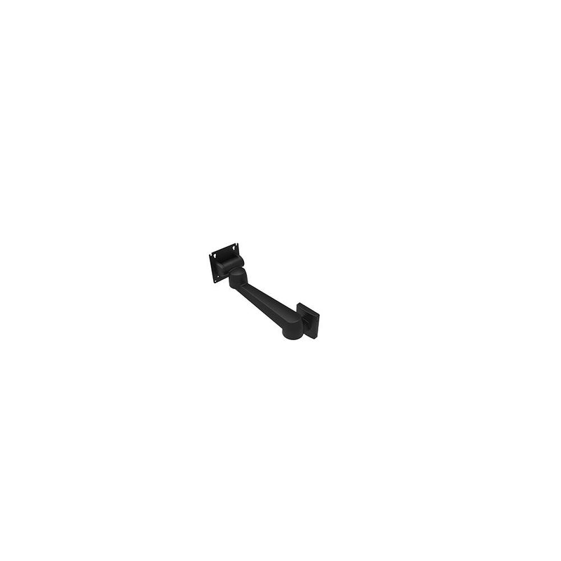SOUTHCO Monitor Mount, Tilt & Swivel, Single Arm, Wall Mount, Aluminum Alloy, Powder Coat, Black [AV-D40-25A141-50]