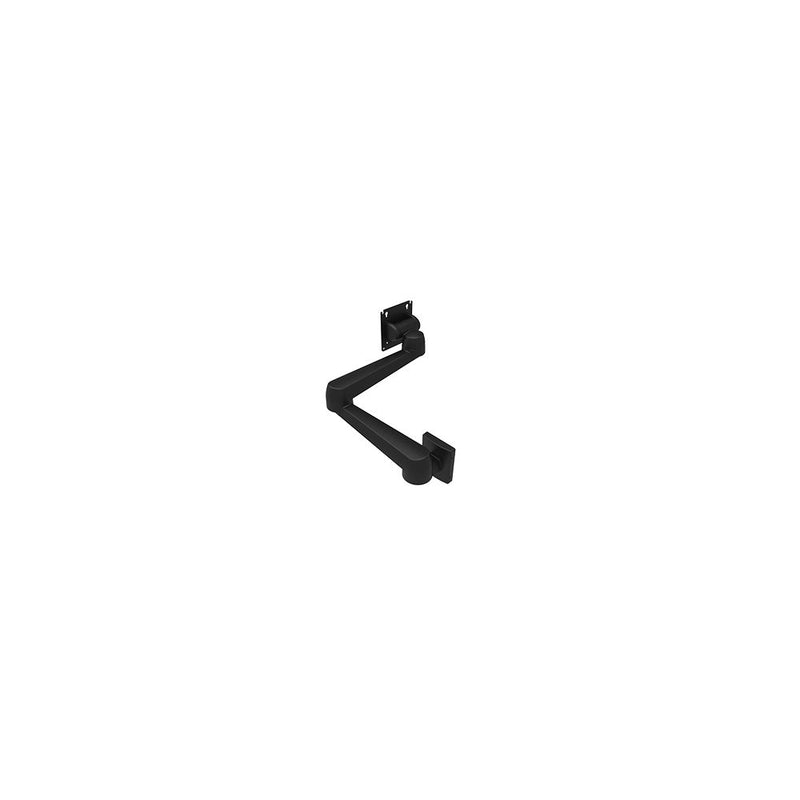 SOUTHCO Monitor Mount, Tilt & Swivel, Double Arm, Wall Mount, Aluminum Alloy, Powder Coat, Black [AV-D40-50D143-50]
