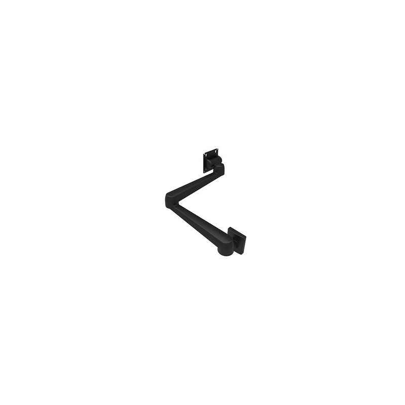 SOUTHCO Monitor Mount, Tilt & Swivel, Double Arm, Wall Mount, Aluminum Alloy, Powder Coat, Black [AV-D40-65D143-50]
