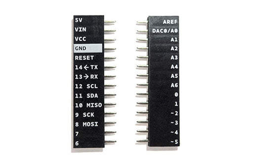 Female Headers 14 ways Arduino MKR1000 Printed