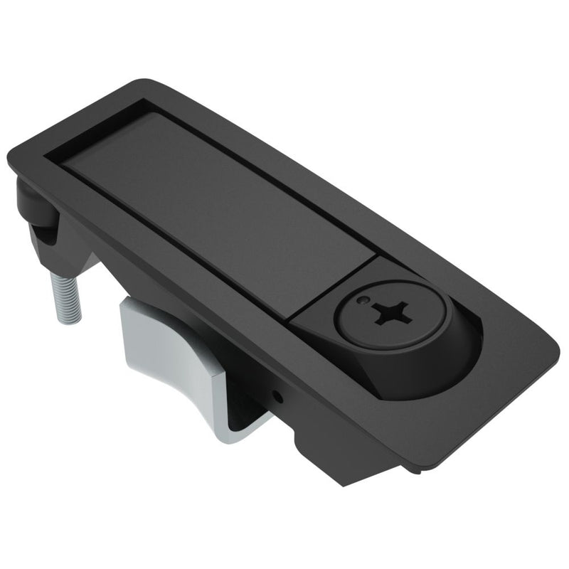 SOUTHCO Compression Latch, Lever Latch, Tool Locking, Phillips Recess, 1-5mm Panel, 1-24mm Grip, Not Sealed, Zinc Alloy, Powder Coat, Black [C2-32-105-3]
