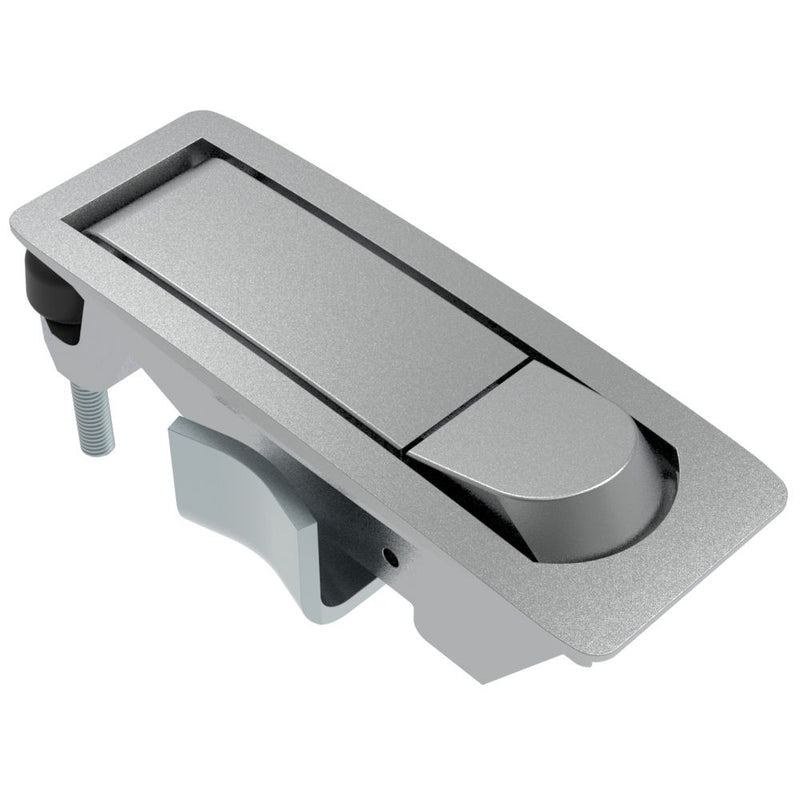 SOUTHCO Compression Latch, Lever Latch, No Restriction, Raised Trigger, 1-5mm Panel, 1-24mm Grip, Not Sealed, Zinc Alloy, Chrome Plated, Textured [C2-32-11-3]