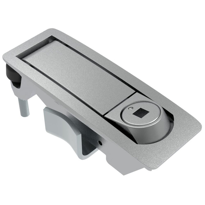 SOUTHCO Compression Latch, Lever Latch, Tool Locking, Raiway Standard, 1-5mm Panel, 1-24mm Grip, Not Sealed, Zinc Alloy, Chrome Plated, Textured [C2-32-141]