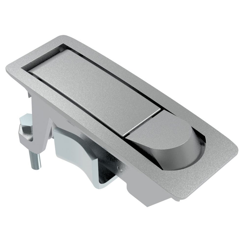 SOUTHCO Compression Latch, Lever Latch, No Restriction, Raised Trigger, 1-5mm Panel, 23-46mm Grip, Not Sealed, Zinc Alloy, Chrome Plated, Textured [C2-33-11-3]