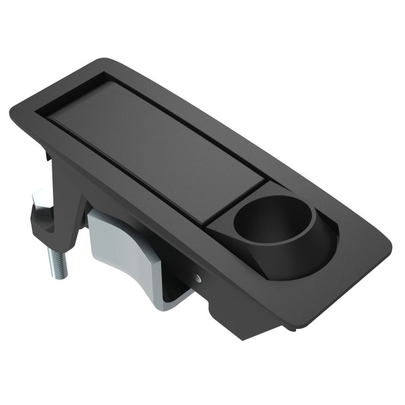 SOUTHCO Compression Latch, Lever Latch, Key Choice, Locking without Lock Core, 1-5mm Panel, 23-46mm Grip, Not Sealed, Zinc Alloy, Powder Coat, Black [C2-33-135-3]