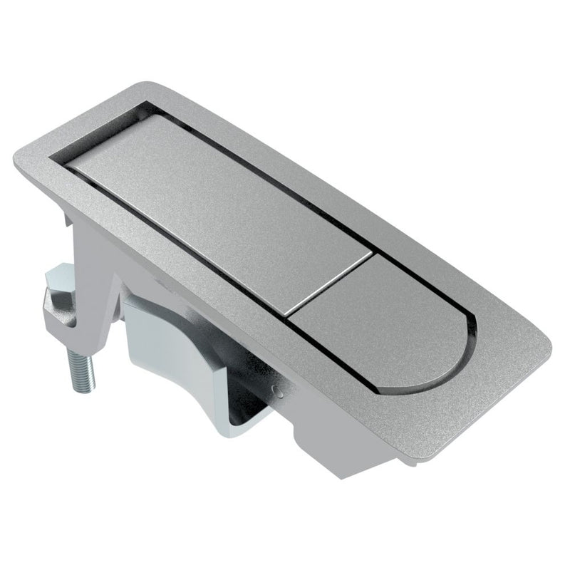 SOUTHCO Compression Latch, Lever Latch, No Restriction, Flush Trigger, 1-5mm Panel, 23-46mm Grip, Not Sealed, Zinc Alloy, Chrome Plated, Textured [C2-33-31]