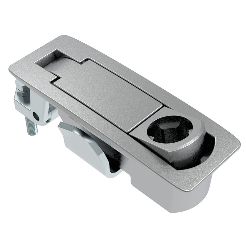 SOUTHCO Compression Latch, Lever Latch, Key Choice, Locking without Lock Core, 1-8mm Panel, 1-24mm Grip, Sealed, Zinc Alloy, Chrome Plated, Textured [C2-42-131]