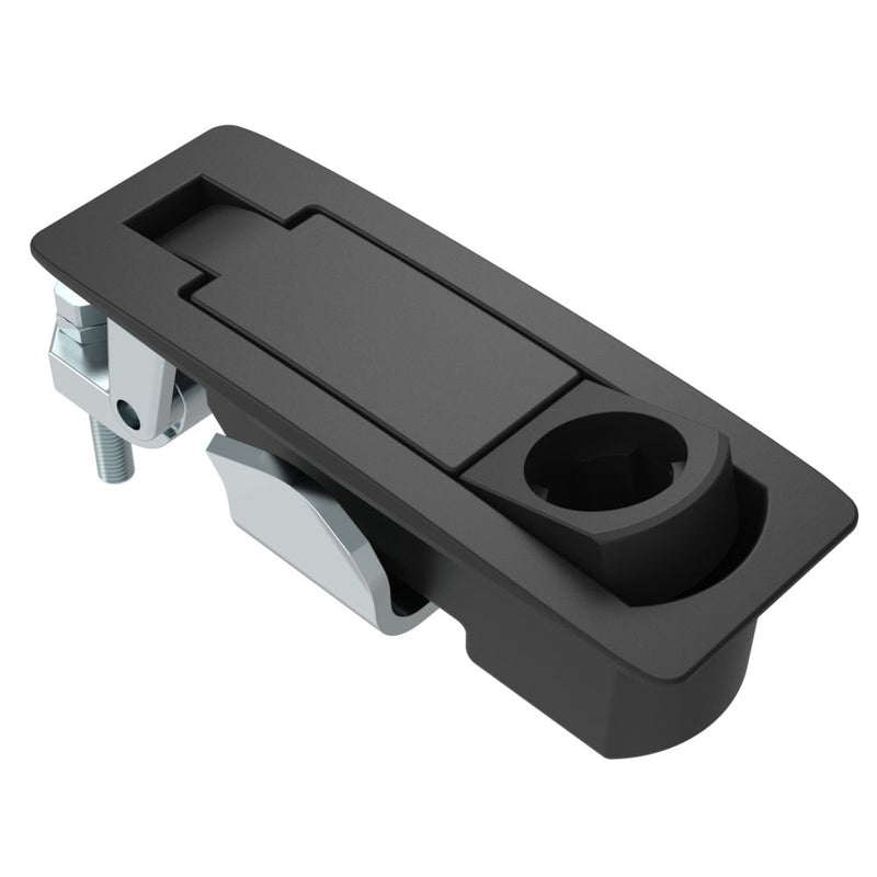 SOUTHCO Compression Latch, Lever Latch, Key Choice, Locking without Lock Core, 1-8mm Panel, 1-24mm Grip, Sealed, Zinc Alloy, Powder Coat, Black [C2-42-135]
