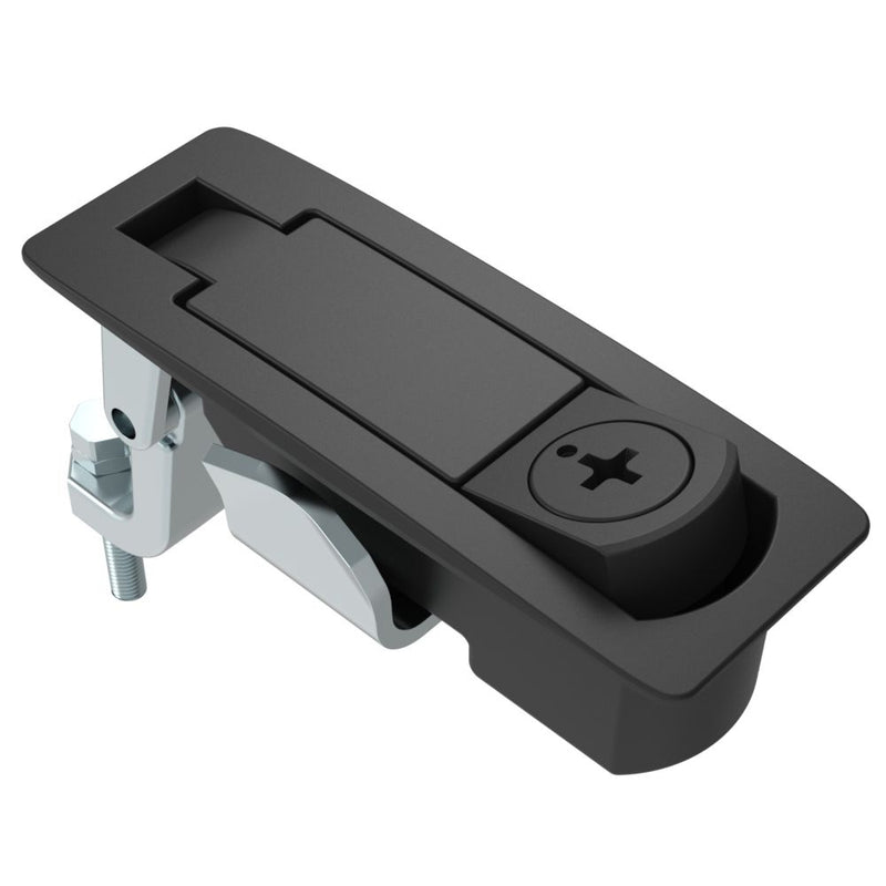 SOUTHCO Compression Latch, Lever Latch, Tool Locking, Phillips Recess, 1-8mm Panel, 23-46mm Grip, Sealed, Zinc Alloy, Powder Coat, Black [C2-43-105-3]