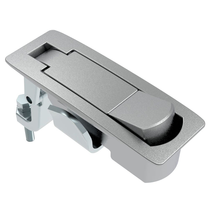 SOUTHCO Compression Latch, Lever Latch, No Restriction, Raised Trigger, 1-8mm Panel, 23-46mm Grip, Sealed, Zinc Alloy, Chrome Plated, Textured [C2-43-11]