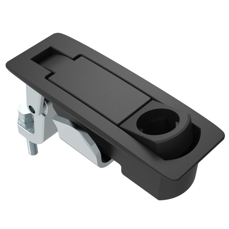 SOUTHCO Compression Latch, Lever Latch, Key Choice, Locking without Lock Core, 1-8mm Panel, 23-46mm Grip, Sealed, Zinc Alloy, Powder Coat, Black [C2-43-135]
